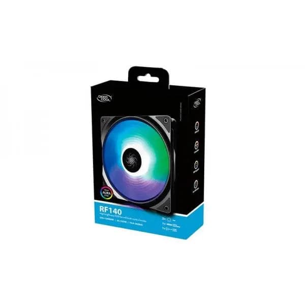 DEEPCOOL RF140 140mm RGB Cabinet Fan (Black) (Twin Pack) - 4