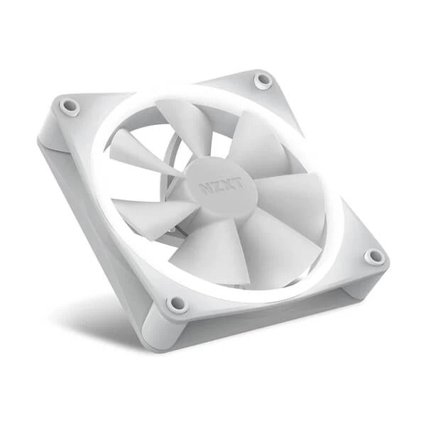 NZXT F120 RGB Duo White - 120mm PWM RGB Cabinet Fan (Single Pack) – TechCure India