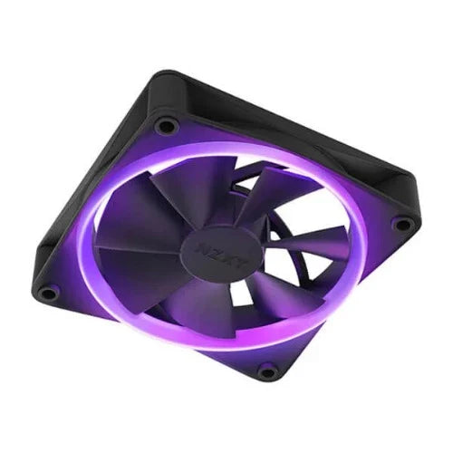 NZXT F120 RGB Duo 120mm with the RGB Controller Cabinet Fan Black (Triple Pack) - 4