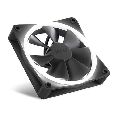 NZXT F120RGB DUO - 120MM DUAL-SIDED RGB FAN - TRIPLE PACK (BLACK) W/RGB CONTROLLER- RF-D12TF-B1 – TechCure India