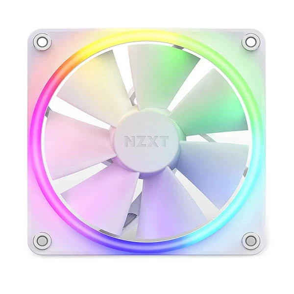 NZXT F120 RGB Duo 120mm with the RGB Controller Cabinet Fan White (Triple Pack) – TechCure India