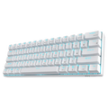 ROYAL KLUDGE RK61 60% Wireless Mechanical Gaming Keyboard ( White ) ( Red Switch )