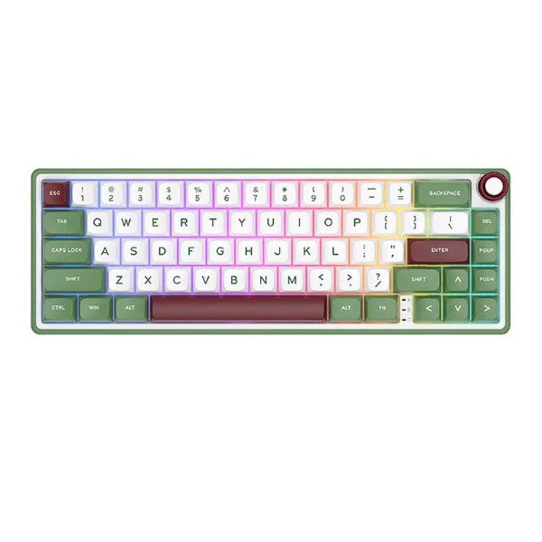RK ROYAL KLUDGE R65 Green Sand Wired Gaming Keyboard Chartreuse Switch – TechCure India
