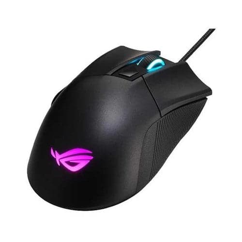 ASUS ROG Gladius II Core Wired Erognomic RGB Gaming Mouse ( ROG-GLADIUS-II-CORE ) ( 6200DPI / 6 Macro Buttons ) ( Black ) - 2