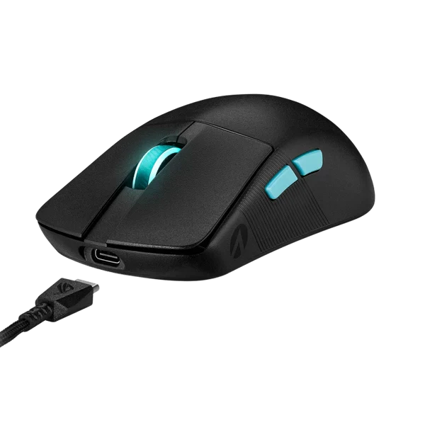 ASUS ROG Harpe Ace Wireless + Bluetooth Ambidextrous Gaming Mouse ( ROG-HARPE-ACE-AIM-LAB-EDITION ) ( 36000DPI / Macro Buttons ) ( Black ) - 5