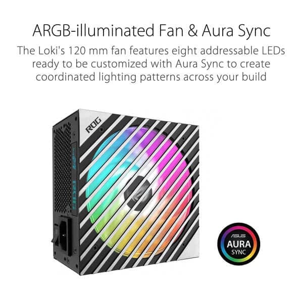 ASUS ROG Loki SFX-L 850W 80 + Platinum Fully Modular ITX 3.0 Power Supply - 4
