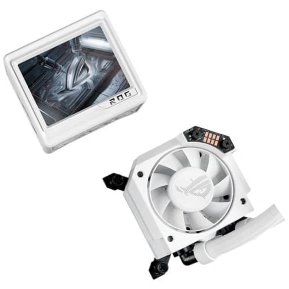 ASUS ROG Ryujin III 360 ARGB Extreme 360mm CPU Liquid Cooler ( White ) ( With LCD Display ) - 4