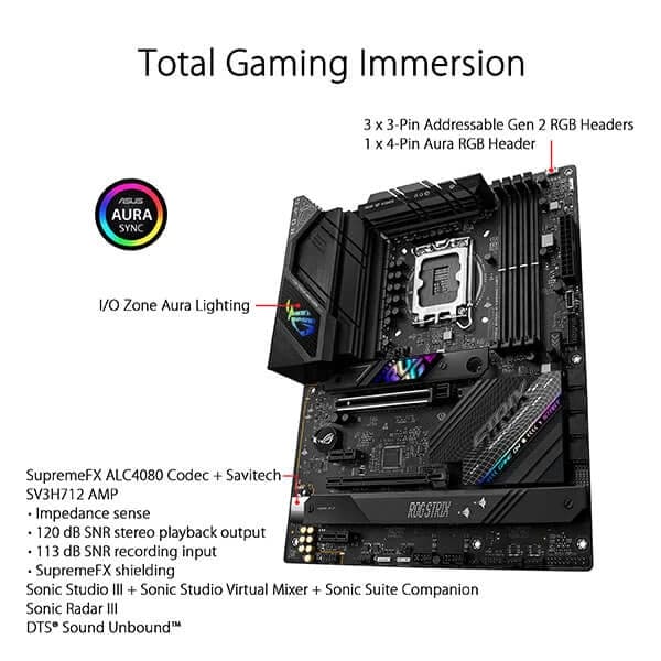 ASUS ROG Strix B760-F Gaming Wifi DDR5 Intel Motherboard - 4