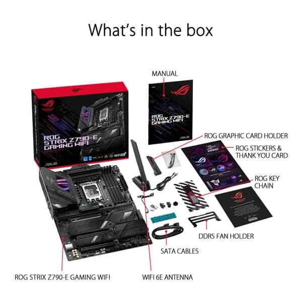 ASUS ROG Strix Z790-E Gaming Wifi DDR5 Intel Motherboard - 4