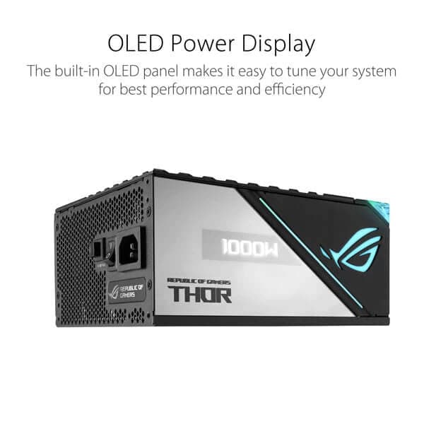ASUS ROG Thor 1000P2 1000W 80 + Platinum ATX 2.0 Power Supply – TechCure India