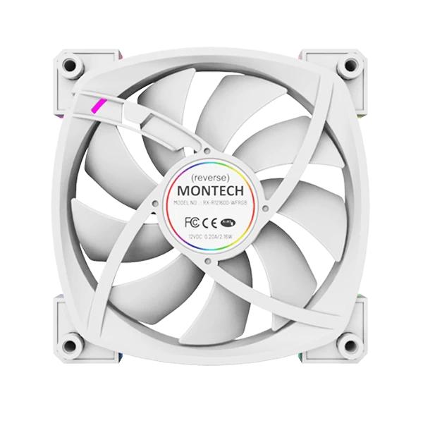 Montech RX120 PWM ARGB White Cabinet Fan Single – TechCure India