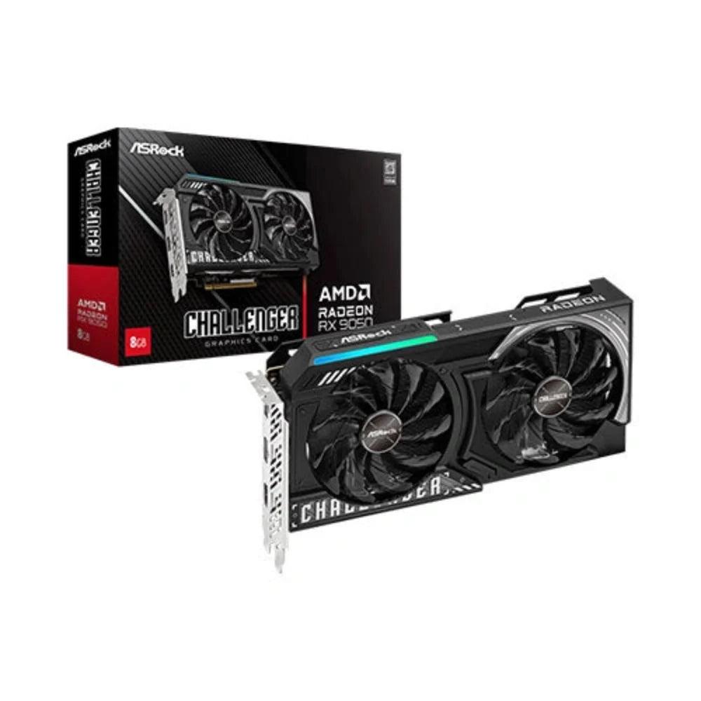 ASROCK RX 9050 Challenger 8GB AMD Graphic Card – TechCure India