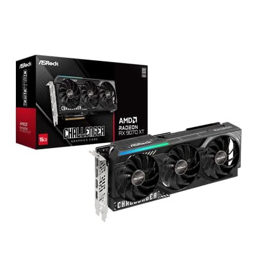 Asrock RX 9070 XT Challenger 16GB GDDR6 Graphics Card – TechCure India