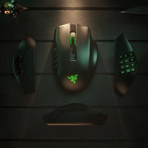 RAZER Naga Pro Wireless Ergonomic Gaming Mouse ( RZ01-03420100-R3A1 ) ( 20000DPI / 20 Macro Button ) ( Black ) - 2