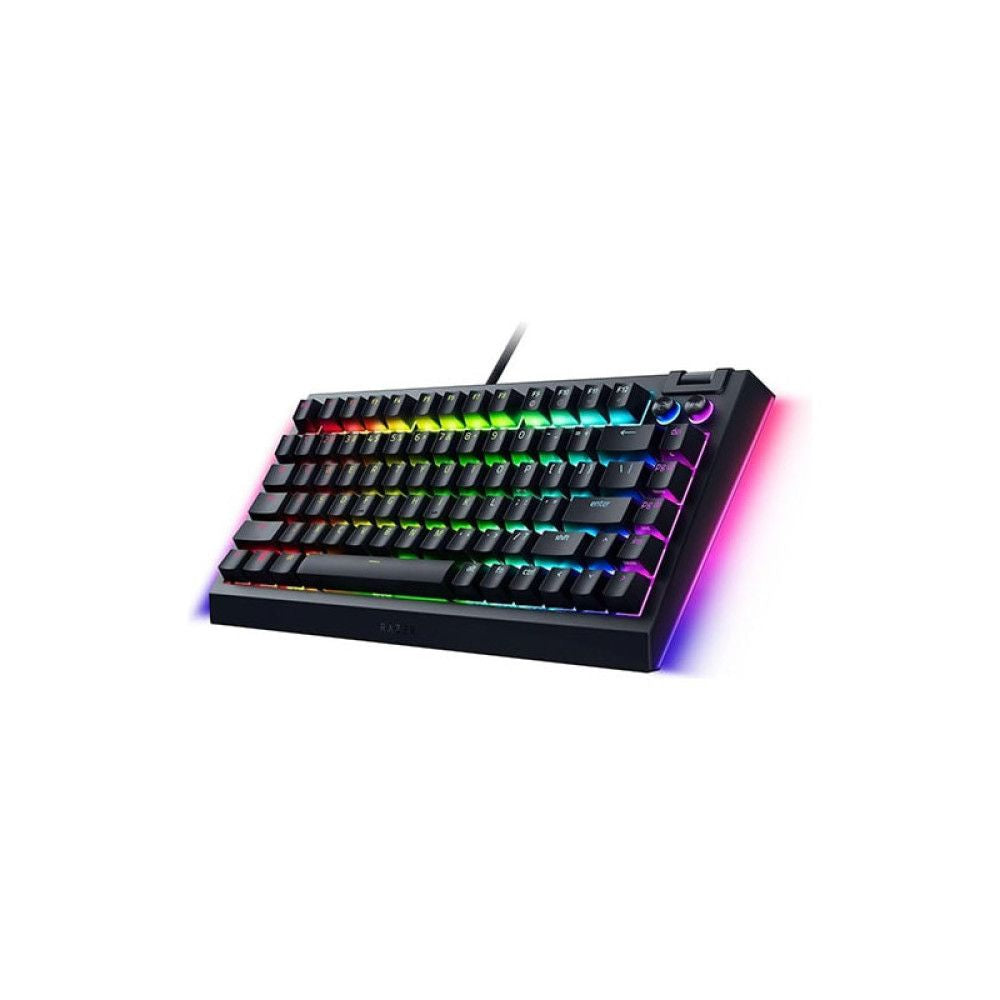 RAZER BlackWidow V4 75% Hot-Swappable Mechanical Wired Gaming Keyboard (Black) (Orange Switch) (Tactile Switch) (RZ03-05000100-R3M1) - 2
