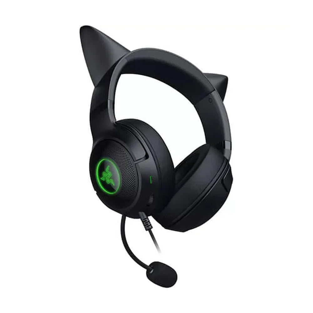 RAZER kraken Kitty V2 RGB Wired 7.1 Surround Gaming Headphone ( Black ) ( PC / PS5 / Xbox ) - 3