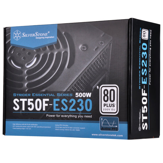 SILVERSTONE ST50F-ES230 500 80+ White Non Modular Power Supply (500 W)