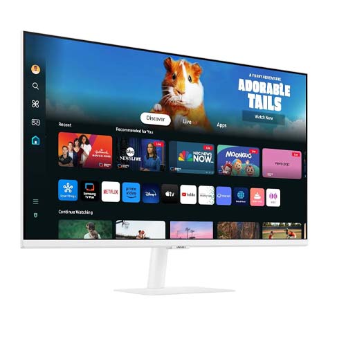 Samsung M5 27 Inch 60Hz 1920 x 1080 Resolution 4ms Response Time VA Panel White Smart Gaming Monitors LS27DM501EWXXL – TechCure India