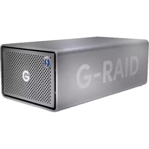 SanDisk Professional G-RAID 2 8TB 2-Bay RAID Array (2 x 4TB, Thunderbolt 3 / USB 3.2 Gen 1 ) SDPH62H-008T-MBAAD – TechCure India