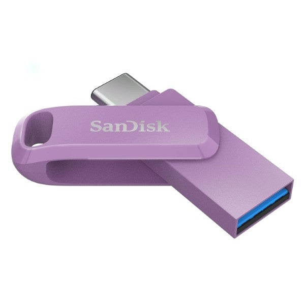 SanDisk Ultra Dual Drive Go USB Type-C - 128GB (Lavender) – Model SDDDC3-128G-I46LPD – TechCure India