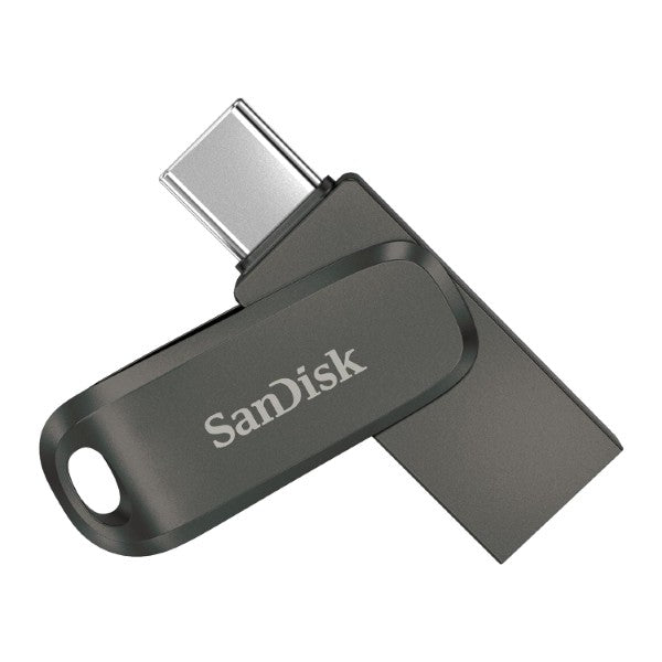 SanDisk Ultra Dual Drive Luxe USB Type-C Flash Drive - 64GB (Dark Grey) – Model SDDDC4-064G-I35GY – TechCure India