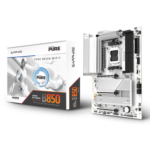Sapphire PURE B850A WIFI 7 AMD Motherboard 52123-11-40G – TechCure India