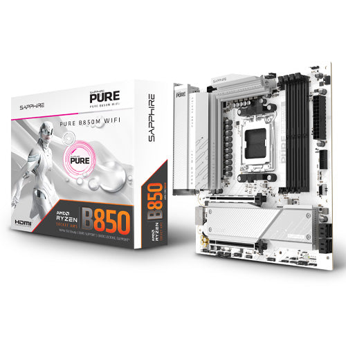 Sapphire PURE B850M WIFI AMD Motherboard 52123-02-40G – TechCure India