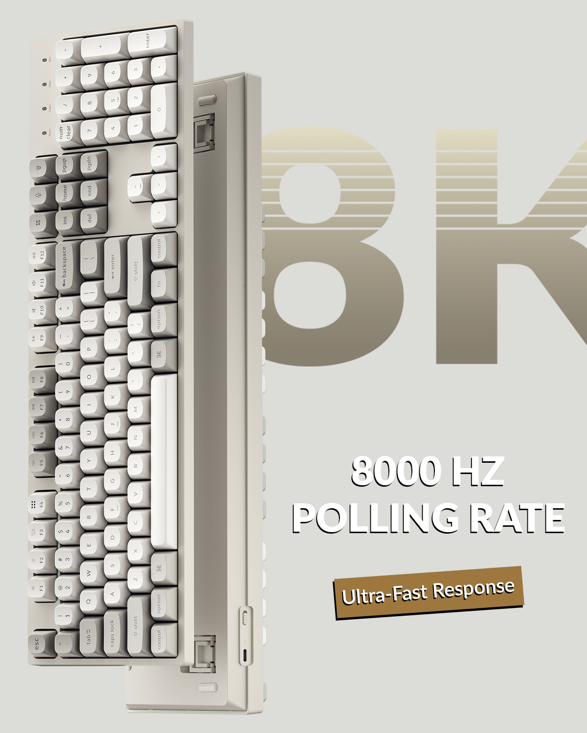 Keychron C2 Pro 8K QMK Wired Custom Mechanical Keyboard – TechCure India