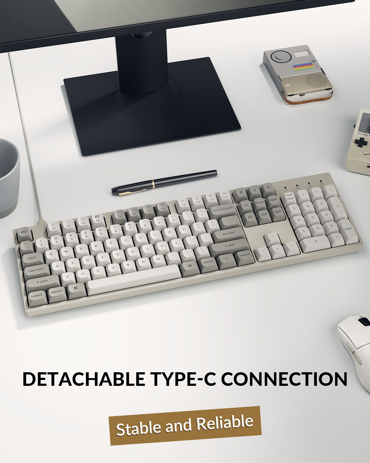 Keychron C2 Pro 8K QMK Wired Custom Mechanical Keyboard – TechCure India