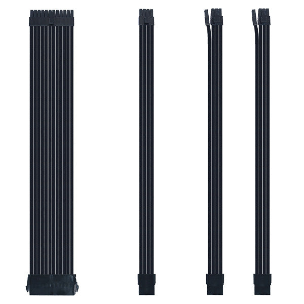 Sensei Mods Custom Sleeved Cables Extension – Asphalt Black – TechCure India