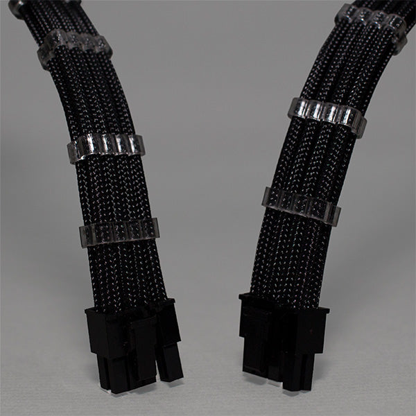 Sensei Mods Custom Sleeved Cables Extension – Asphalt Black – TechCure India