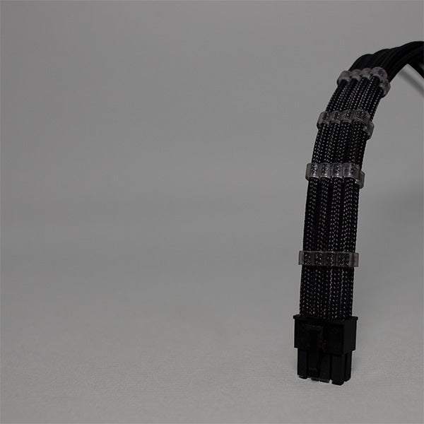 Sensei Mods Custom Sleeved Cables Extension – Asphalt Black – TechCure India