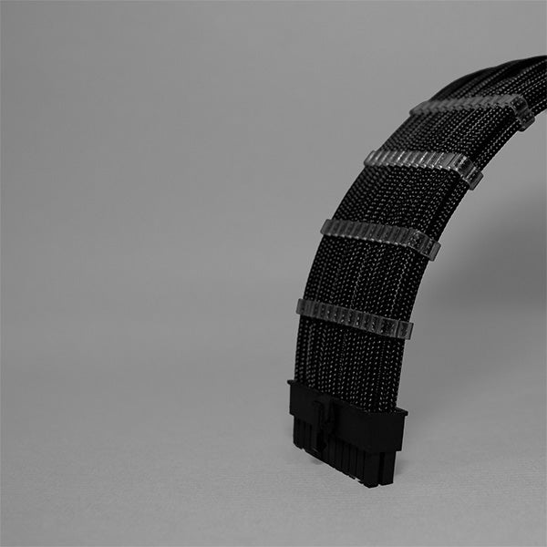 Sensei Mods Custom Sleeved Cables Extension – Asphalt Black – TechCure India