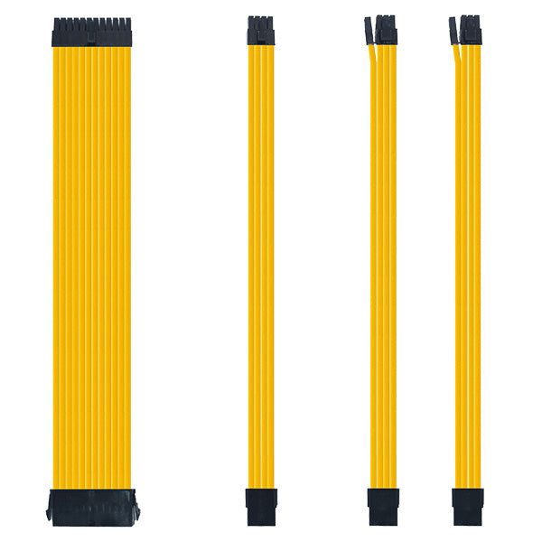 Sensei Mods Custom Sleeved Cables Extension – Bumblebee Yellow – TechCure India