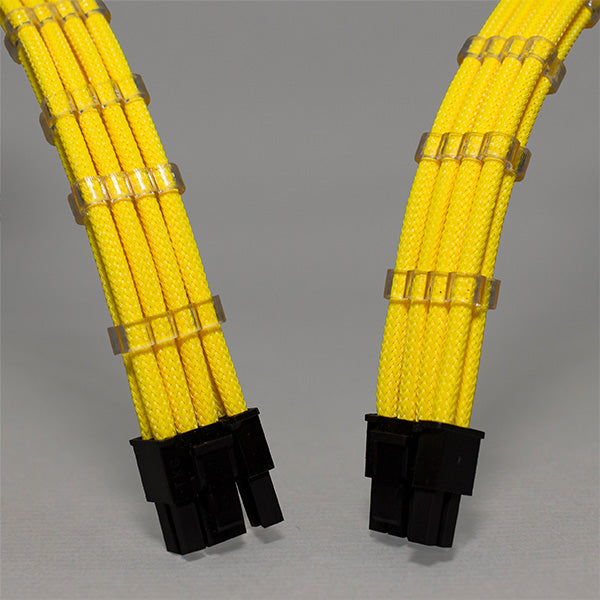 Sensei Mods Custom Sleeved Cables Extension – Bumblebee Yellow – TechCure India