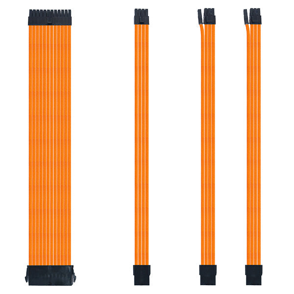 Sensei Mods Custom Sleeved Cables Extension – Oxide Orange – TechCure India