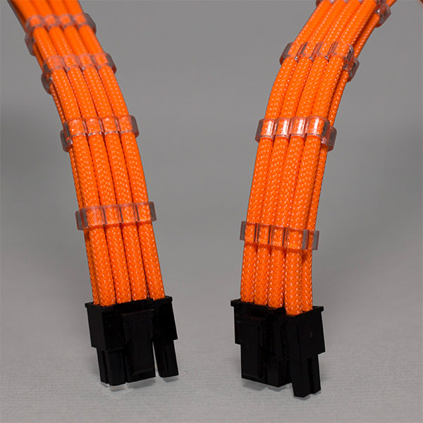 Sensei Mods Custom Sleeved Cables Extension – Oxide Orange – TechCure India
