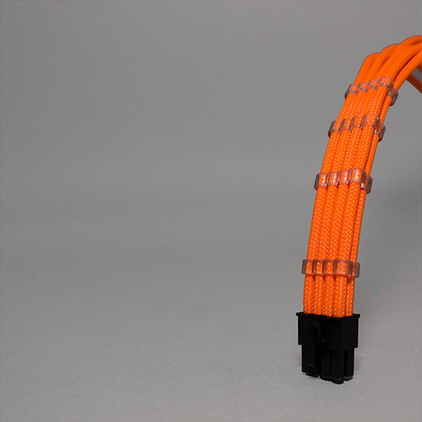 Sensei Mods Custom Sleeved Cables Extension – Oxide Orange – TechCure India