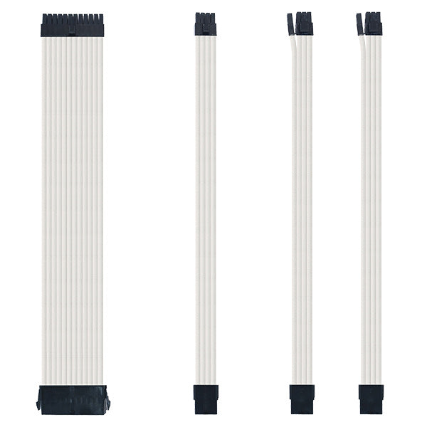 Sensei Mods Custom Sleeved Cables Extension – Purity White – TechCure India
