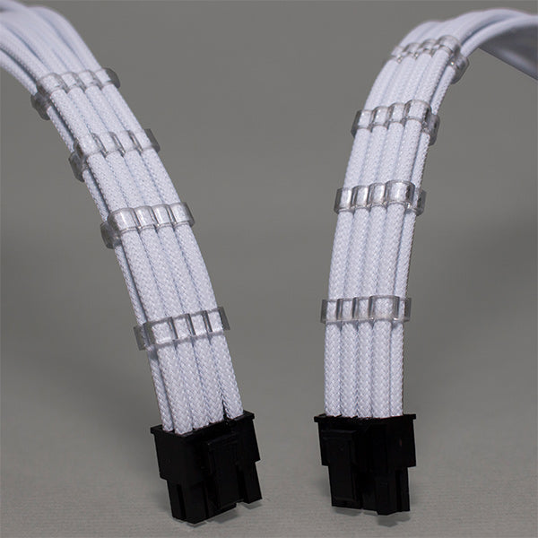 Sensei Mods Custom Sleeved Cables Extension – Purity White – TechCure India
