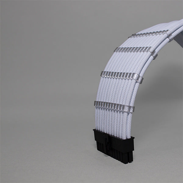 Sensei Mods Custom Sleeved Cables Extension – Purity White – TechCure India