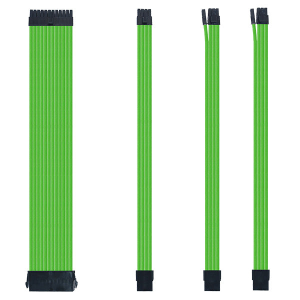 Sensei Mods Custom Sleeved Cables Extension – Radioactive Green – TechCure India