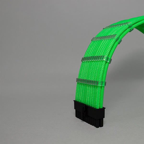 Sensei Mods Custom Sleeved Cables Extension – Radioactive Green – TechCure India