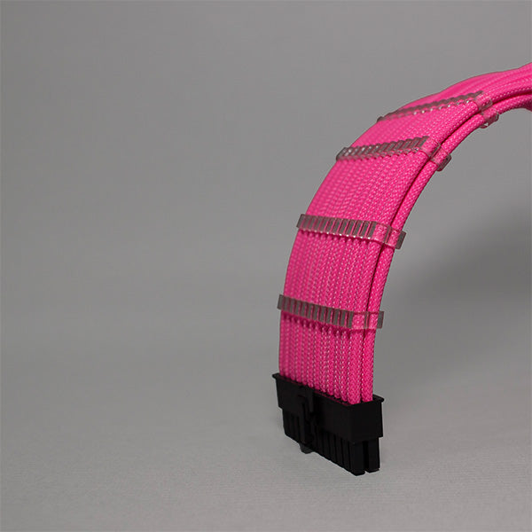 Sensei Mods Custom Sleeved Cables Extension – Ultra Pink – TechCure India
