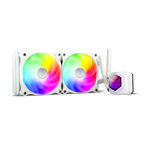 SilverStone PF240W-ARGB All in One 240mm White CPU Liquid Cooler SST-PF240W-ARGB – TechCure India