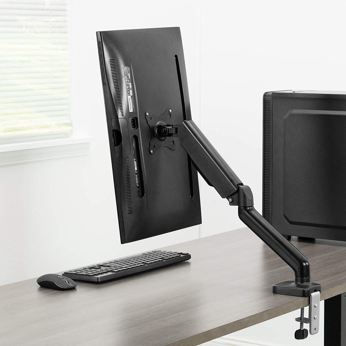 Single Monitor Gas Spring Table Stand – Desk Mount Arm (for 13–32″ Monitors/ 9kg capacity) — image 10