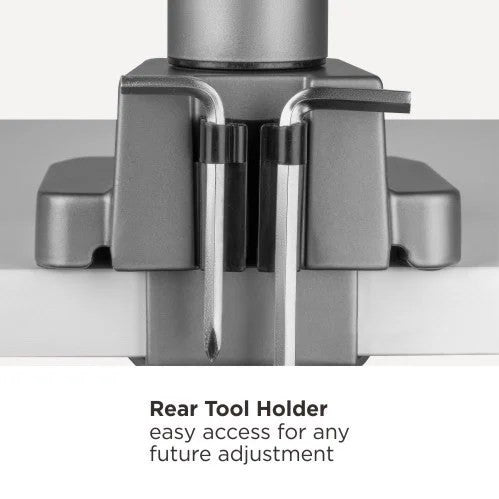Single Monitor Heavy Duty Spring Monitor Arm – Premium Silver Aluminium Arm for Heavy Monitors (for 13″-46″ Monitors/ 18kg capacity) — image 13