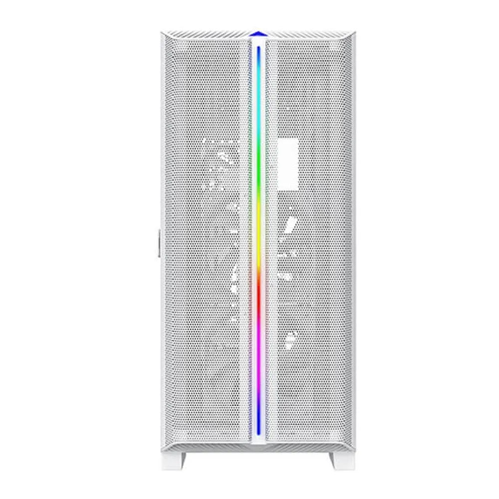 MONTECH Sky One Lite Mesh ARGB ATX Mid Tower Cabinet (White) - 3