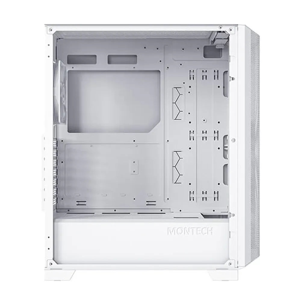 MONTECH Sky One Lite Mesh ARGB ATX Mid Tower Cabinet (White) - 5