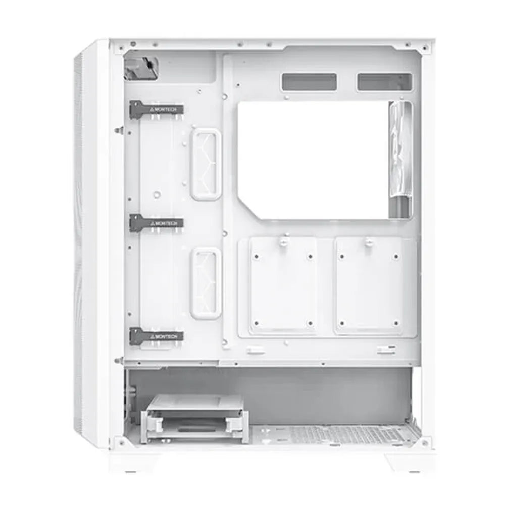 MONTECH Sky One Lite Mesh ARGB ATX Mid Tower Cabinet (White) - 6